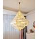 Hardwired Hanging Iron Chandelier Ceiling Crystal Chandelier