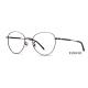Unisex Round Metal Eyeglasses Frames With Acetate Temple