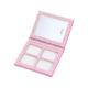 Glitter Paper Cosmetic Makeup Packaging 81mm CMYK Blush And Highlighter Palette