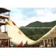 Giant Aqua Park Equipment Fiberglass Swing Water Slide for double interactive water fun