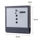 High Quality Wall Mount Lockable Modern Outdoor Galvanized Metal Mailbox Letterbox