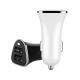 Plastic Fast Charging Car Charger 1 Year Warranty With 2 USB Ports
