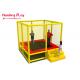 Toddler Trampoline Park Equipment 7 Feet With Safety Net Enhance Motor Skills