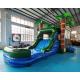 EN71 Palm Tree Bouncy Castle Water Slide Combo Bounce House
