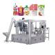 Automatic Rotary Spout Standup Pouch Filling Capping Machine For Juice Mayonnaise Ketchup Barbecue Sauce Peanut Butter