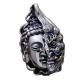 Women Men Retro Sterling Silver Buddha Demon Design Pendant Necklace N808062
