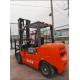 Heli Second Hand Forklift Used Diesel Forklift Truck 4 Ton Orange In Good Condition