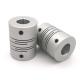 Anodizing Silver Aluminum Shaft Coupling 50mm Spiral Beam Coupling