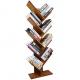 Point Of Sale Bamboo Display Unit 9 Shelf Tree Shaped Bookshelf Organizer