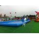 Blue Large Inflatable Kids Swimming Pool With Slide For Inground Pools