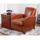 classical British style leather chair,#2061
