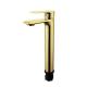 Tall Basin Mixer Faucet Single Lever Bathroom Golden Brass Hot And Cold Water Dispenser Faucet