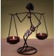 Creative African Girls Iron Figure Candle Holder for Home Decoration