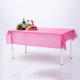 120cm 180cm Pink Plastic Table Cloths Rectangular Graduation Table Cloth