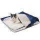 Popular Knit 100% Polyester French Fleece Sherpa Pet Blanket for Sofa Cat Kennel