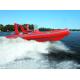 16 Ft PVC Fishing Inflatable Boats , Inflatable Bass Boat With Launching Ladder