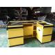 Corrosion Protection Steel Supermarket Checkout Counter for Shopping Malls
