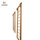Customized Logo Availabled Red Pine Gymnastics Wall Bars Ladders for Wooden Yoga Stall
