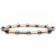 2023 New Style Gold Brass Shiny Tube With Multi Color Faced Crystal Stretchy Handmade Beads Bracelets