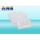 PVC HF RFID TAGS / NTAG216 86*54MM rectangle White Film Face Stickers