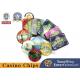 Anti - Counterfeit Poker Chip Set 760 Pieces Acrylic Shell Pattern Baccarat Texas Casino