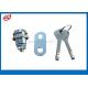 0090027833 NCR Selfserv Cabinet Lock and Key High Secure ATM Machine Parts