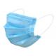 Blue 3 Ply Disposable Mouth Cover , Earloop Medical Mask Good Breathability