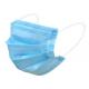 Health Protective Disposable Mouth Mask Anti Pollution Blue White Color