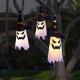 Outdoor Light Up Halloween Hanging Ghost Decorations Witch Hat