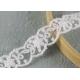 White Cotton Nylon Lace Trim Wave Edging Floral Embroidery Lace For Bridal Dress