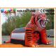 Giant Inflatable Tiger Mascot Inflatable Football Helmet Tunnel For Events