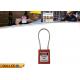 2 Mm Stainless Steel Cable Safety Lockout Padlocks With Color Body