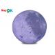 0.2mm PVC 6.6ft Giant Led Inflatable Moon Light Balloon For Space Theme Stage Decoration