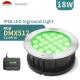 18W RGB DMX512 Led Ground Lights Waterproof IP68 900LM For Garden