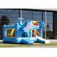 Famous Blue Dolphin Party Castle Bounce House Durable PVC Material