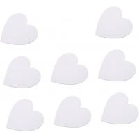 100% Pure Cotton Painting Canvas Panel Heart Shape 15cm Diameter Canvas Art Boards