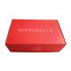 Luxury Red  Paper Gift Box , Corrugated Packaging Box For Hats / Decoration Packing