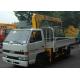 Telescopic Boom Truck Crane 2.1T For Safety Transport Materials
