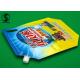 Color Printed Aluminum Foil Bags , Washing Liquid Leakproof Stand Up Spout Pouches