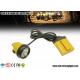 Yellow KL12LM 25000lux Mining corded miners Cap lamp 4 levels lighting with 12 ah battery