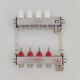 ZZ18155 PEX Radiant Floor Heating Stainless Steel Manifold Set , Underfloor Heating Manifolds Stainless Steel Manifold