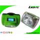 Portable Coal Mining Headlamp 13000 LUX Rechargeable Mining Cap Lamps With OLED Screen  Magnetic USB Chargigng