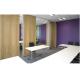 Aluminium Track Office Folding Partition Walls , Commercial Furniture Wood Acoustic Room Divider