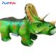Coin  operated  triceratops motorized   dinosaur  battery walking cars  animal  ride  for outside supermarkets