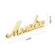 Custom Gold Plated Metal Letter Logo Nameplate Perfect for Handbags Personalized Touch