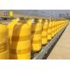 High Energy Absorption Red & Yellow EVA Filled Safety Roller Barrier