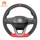 MEWANT Alcantera Steering Wheel Covers for Seat Leon Cupra Leon Ateca Tarraco 2020-2021