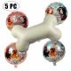 Dogs And Bone Foil Balloon Party Decorations , Kids Balloon Decoration For Birthday Party