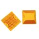 Traffic Safety Plastic Reflective Road Stud in Yellow 100X100X20mm for Traffic Safety