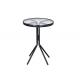 5mm Tempered Glass Outdoor Garden Table With Color Customized